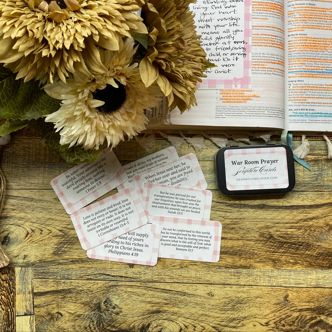 War Room Prayer Scripture Cards