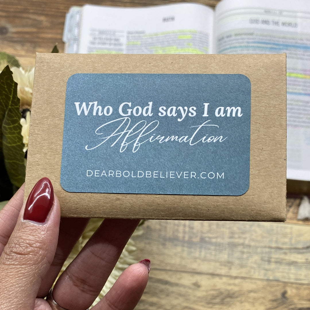 Who God says I am Bible Verse Card Nature