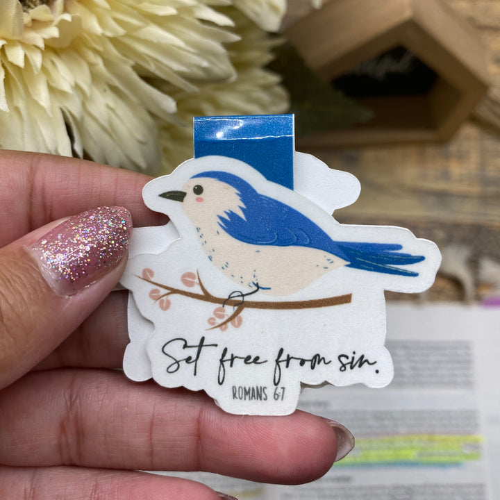 Bird Bible Verse Magnetic Bookmark