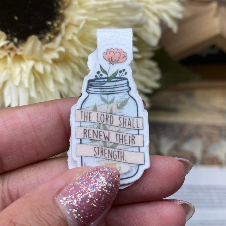 Flower in a Vase Bible Verse Magnetic Bookmark