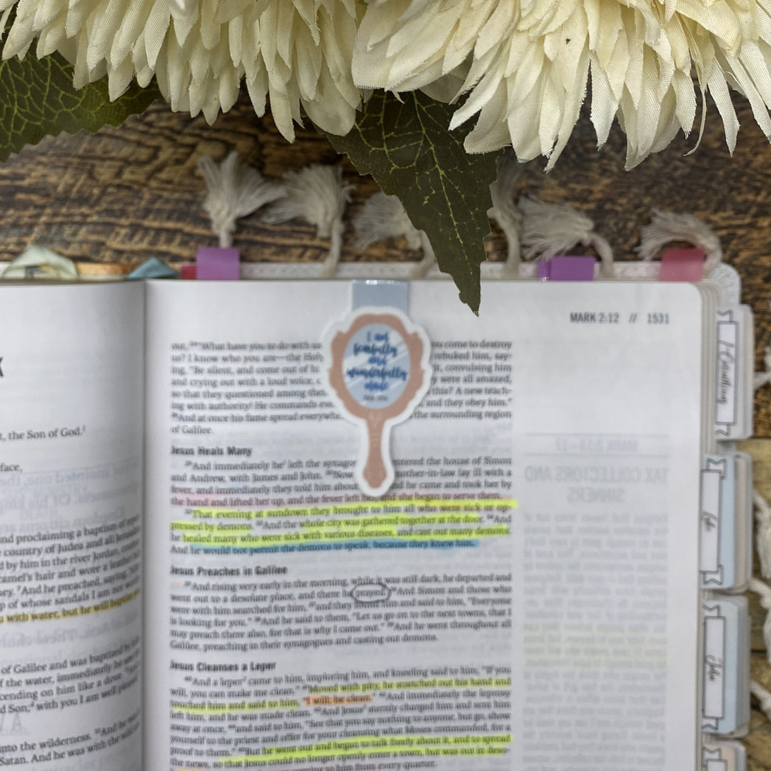 Mirror Bible Verse Magnetic Bookmark