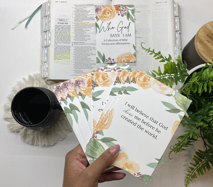 Bible Verse and Affirmation Cards Who God says I am