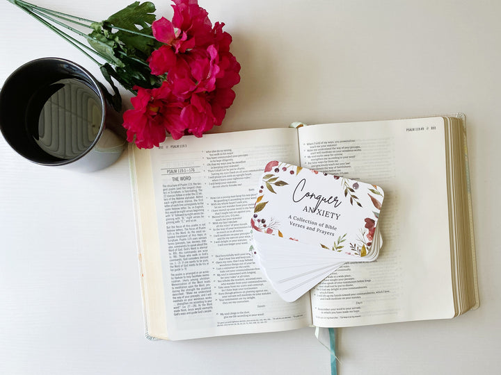 Anxiety Bible Verse and Prayer Card Set