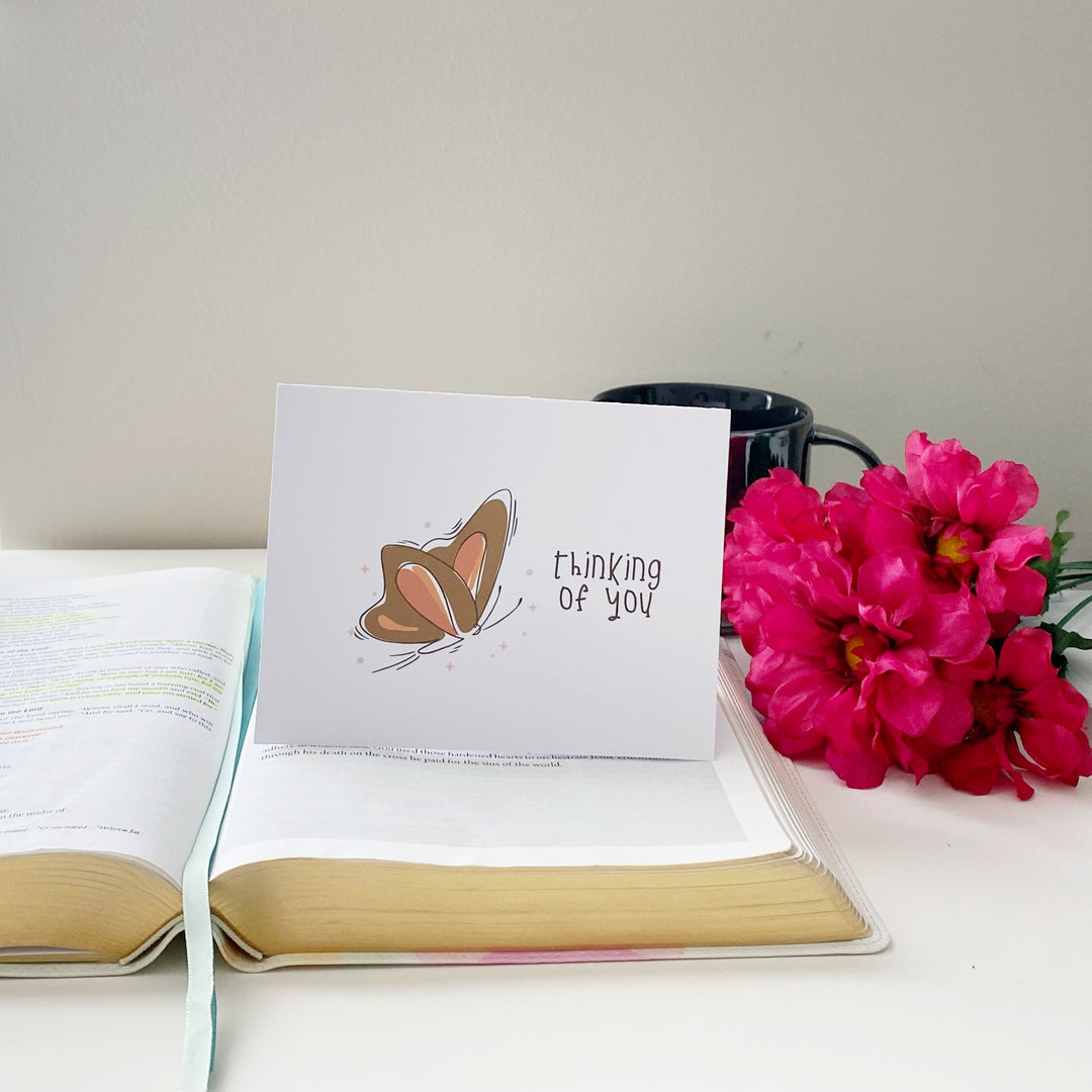 Thinking of You Butterfly Greeting Card