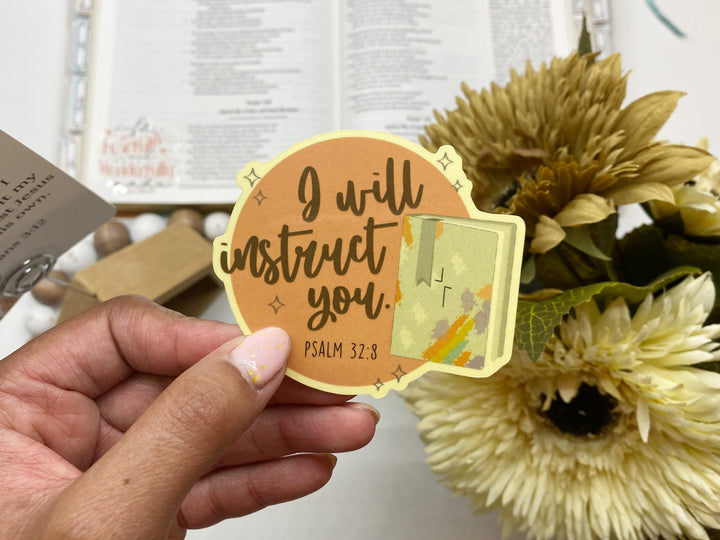 Encouraging Clear Waterproof Bible Verse Stickers Pack