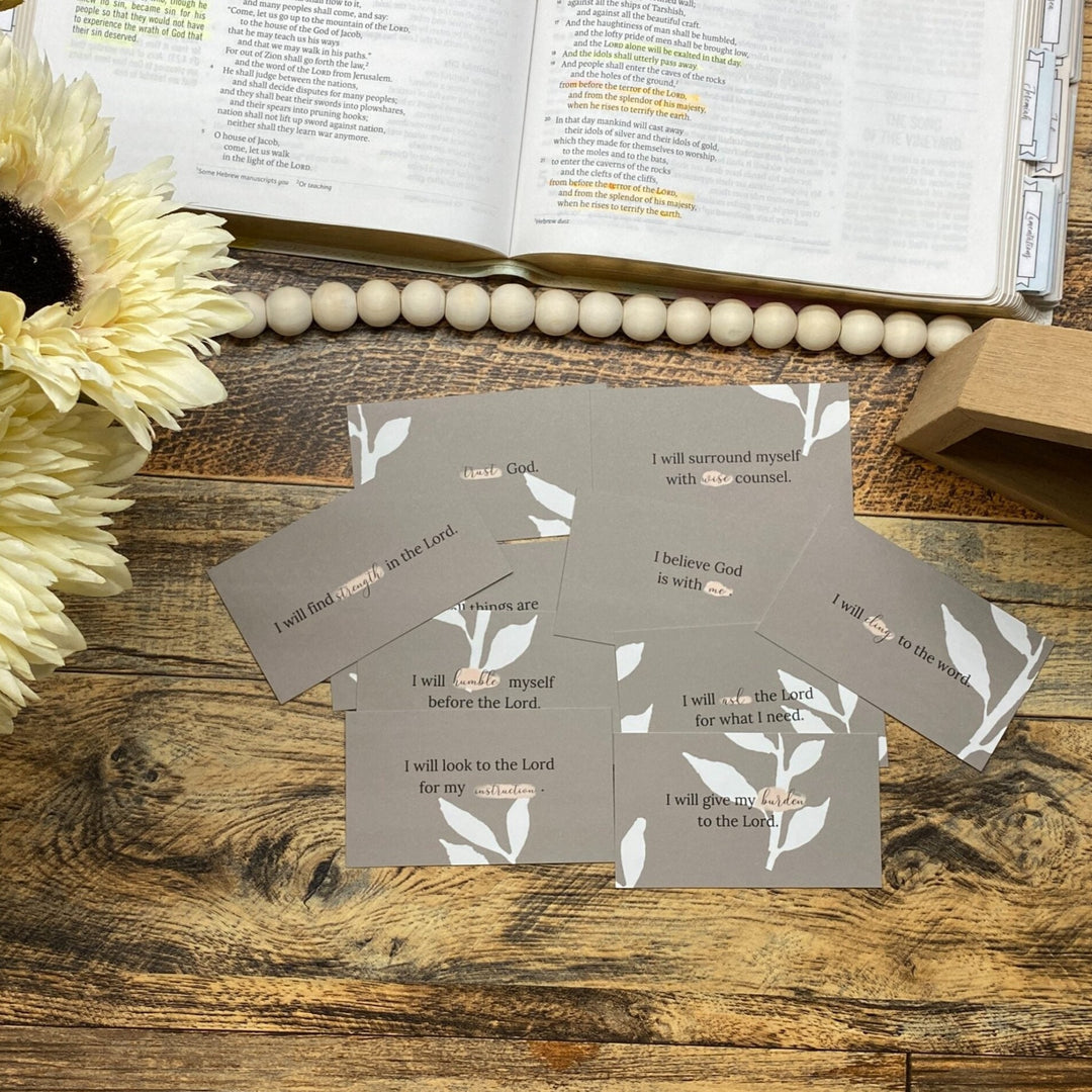 Encouraging Affirmation Scripture Pocket Cards