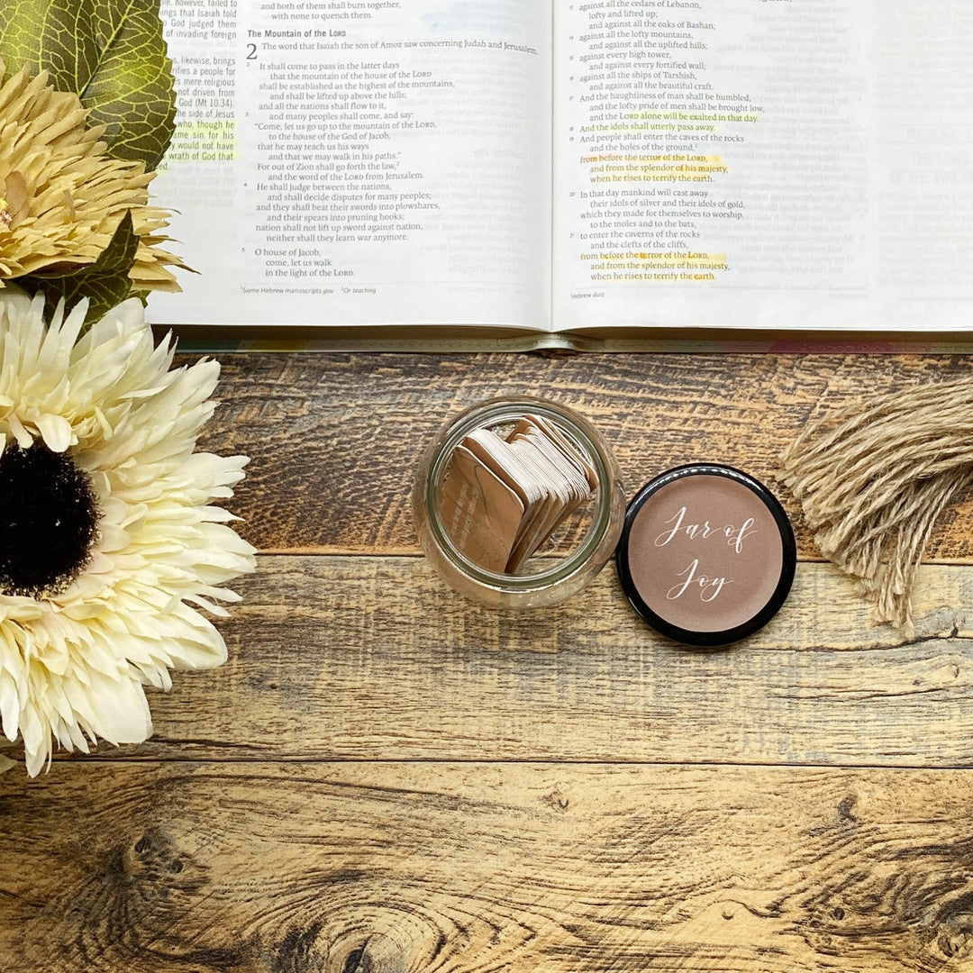 Joy Bible Verses in a Jar